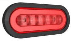 [LR.X.0004] LED Rear Light oval - Function: Tail/Stop - 10-30V - 13W - L:186/H:76,4/T:26mm