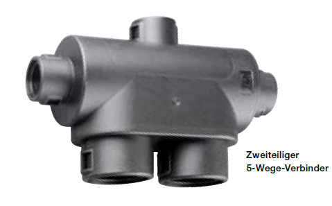 [MPS121212-2020] ABB - Two-piece 5-way connector - NC 12/12/12/20/20