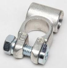 [0055052] Battery clamp (+) - crimp barrel, transverse, M8 - 50mm² 