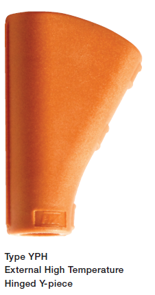 [YPH201208] ABB - External Hinged Y-piece - Series YPH - (NC: 20/12/08 - NW: 17/10/7,5) - Color: Orange - Material: PA6