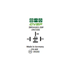 [ZRP2410C5.60AN] Timer Relay Typ C 24V - 10A - adjustable: 5....60sec - On Delay